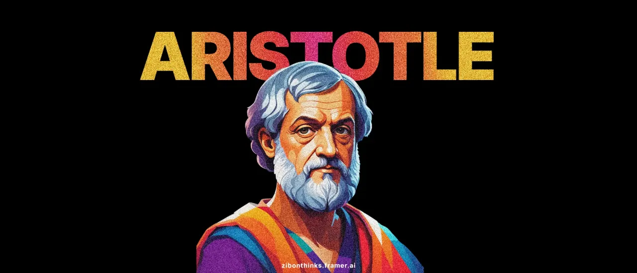 Illustration of Aristotle (এরিস্টটল), Ancient Greek Philosopher, Student of Plato